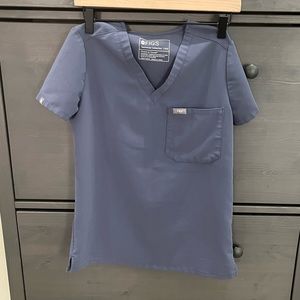 Xxs Space Navy Catarina Figs Scrub Top